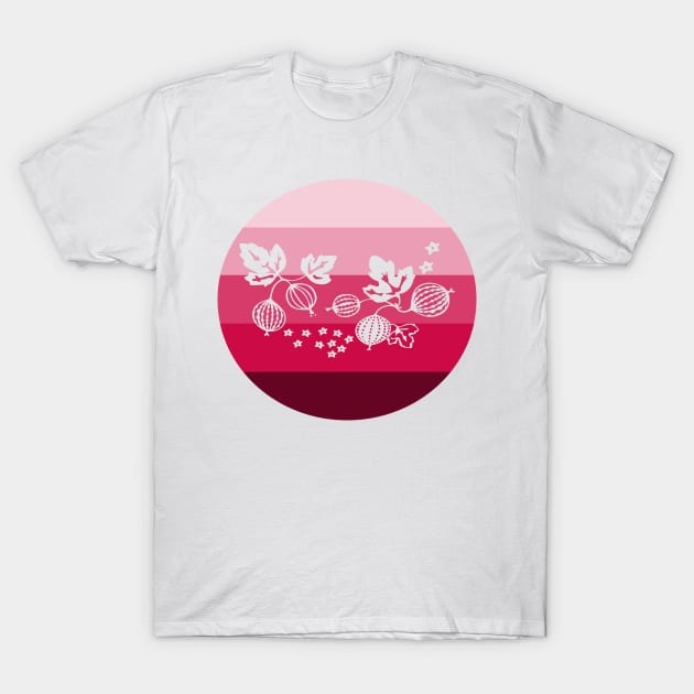 Retro Pink Gooseberry Pyrex! T-Shirt by Way Back When 